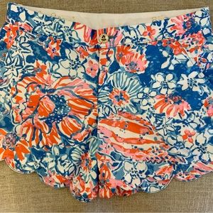 Lilly Pulitzer Buttercup Shorts Pop Pop Print Size 8